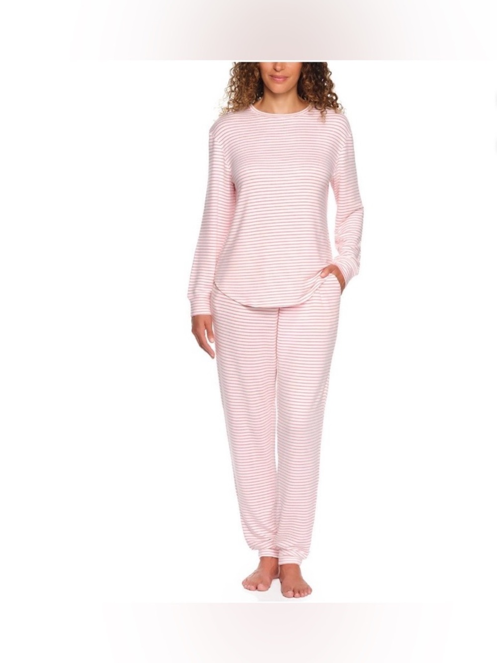 NTW LOFT Women's FRUIT DOVE PIN STRIPE  Long-Sleeve Pajama Set NEW IN PACKAGE